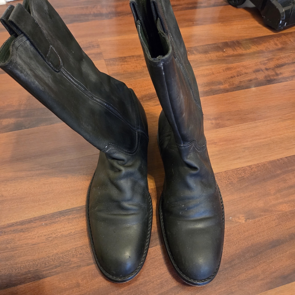 Kenneth Cole New York Men's Black Leather Boots